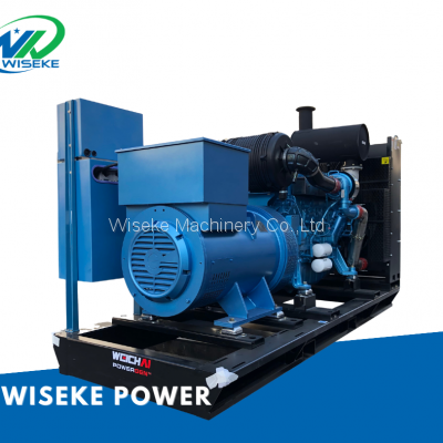 400kw 500kva weichai power 6M26D484E200 diesel electric generator Wiseke Machinery