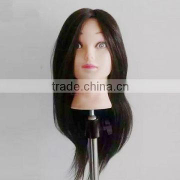 human hair training manequin head with hair