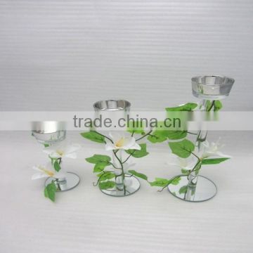 Long-stemmed Glass Candle Holder,glass candle tube,wholesale candelabras centerpieces