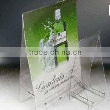 acrylic menu holder,acrylic poster display tent