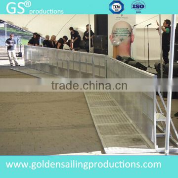 used crowd barriers concert stage aluminum crowd control barrier