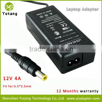 For Notebook/Laptop AC Switching Power Supply 48W 12V 4A