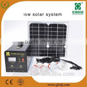 15w solar power generation system for LED lamp ,cellphone charge