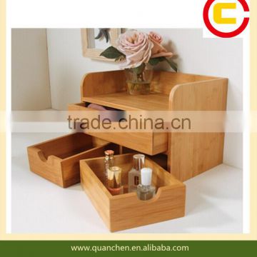 3 tier Bamboo Storage Box For Sundries