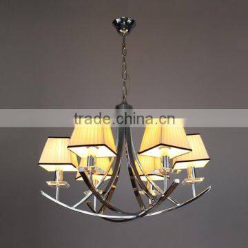 new modern decoration lighting,fabric square shade pendant lights