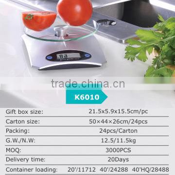 Kitchen Scale 3kg 5kg LCD ABS plastic part HS code 84231000 sale
