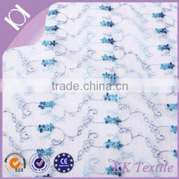 60% cupro 40% silk twill embroidery fabric for italian wedding gown