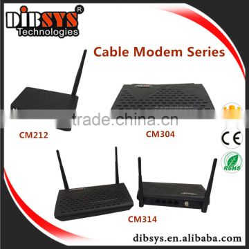 tv station equipment 4-port Gigabit Router Dual Band 802.11b/g/n wireless Cable modem 3.0/2.0 in docsis cmts
