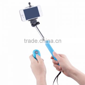 factory price Extendable Handheld Selfie Self Phone Stick Monopod Bluetooth Remote Shutter