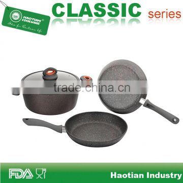 4pcs Forged Marble Cookware Set
