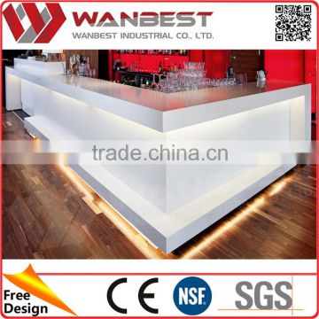 Direct Factory Price professional backlit resin bar counter panel