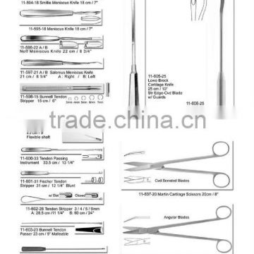 Smilie Meniscus knife,18cm, left bend,flat,orthopaedic instruments, surgical instruments
