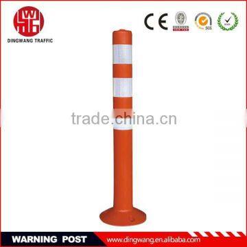 Reflective road warning post