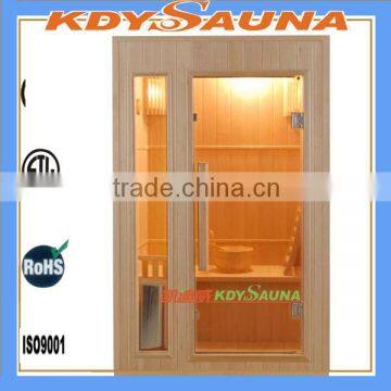 two person sauna room wood hotel sauna room