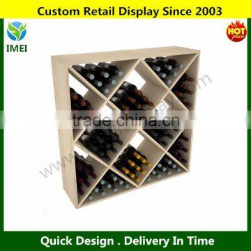 120 Bottle Ultimate Wine Cube Rack, 12" Deep, Pine YM5-1255