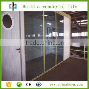 1 bedroom glass wall 20ft container house plan