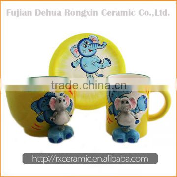 Made in china good quality ceramic dinnerware embossed ceramic dinnerware