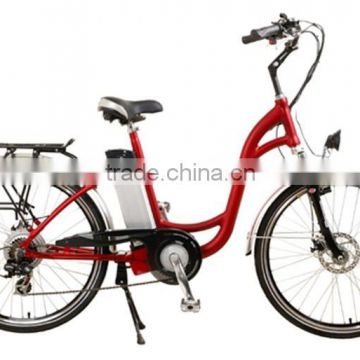 Green power 24" city electric bike with pedals