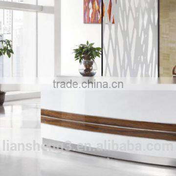 2016 wholesale reception desk office furniture China supply FOshan liansheng
