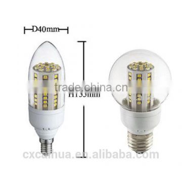 2015 wholesale 400Lm Glass cover 2835SMD 360degree 5w led corn light