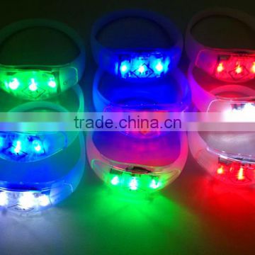 High Quality Custom LED Flashing Silicone Bracelet, LED Light Silicone Wristband