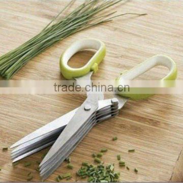 multifunction 5 blade kitchen herb scissors