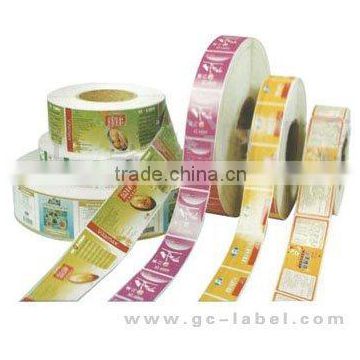 China price cartoon rolling labels adhesive label stickers