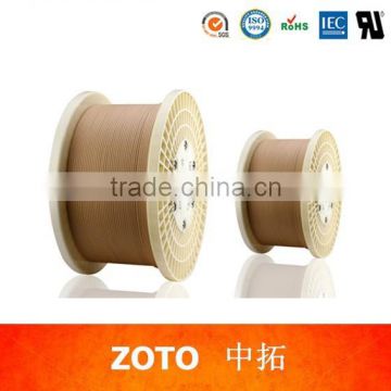 Rectangular section Kraft film wrapped conductor magnet coil