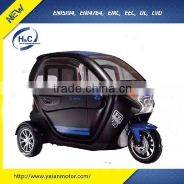 luxury 3 wheel electric scooter car enclosed mobility scooter for passenger EEC Approval