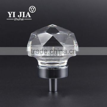 Alibaba supplier Clear diamond crystal glass cabinet knobs