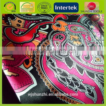 new Oil resistant ODM print manufacture bright pongee fabric