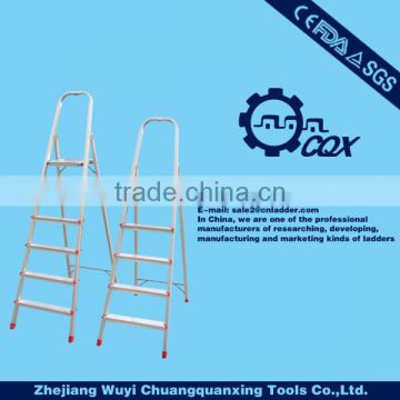 Aluminum 5,6 step ladders with EN131 certificate