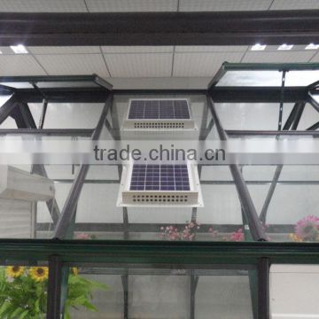 Energy saving greenhouse ventilation solar powered outdoor fans