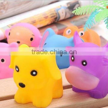 baby cute funny bath animal toy ,natural plastic bath toys for kids, pvc cute swimming pool toys