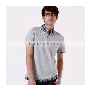 bulk soft high quality 100% cotton man's heavy short sleeve polo shirt