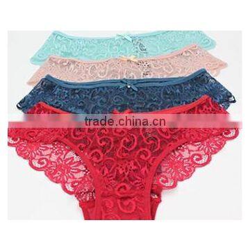 sexy transparent ladies underwear cotton lace panties/women in transparent underwear