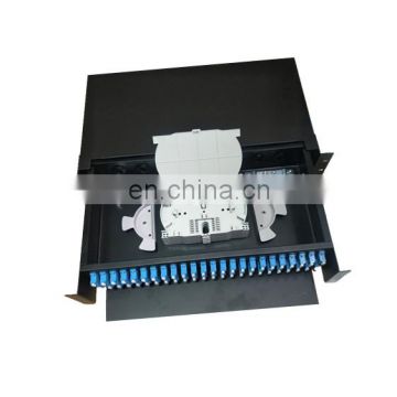 12 24 48 port Rack Mounted Fiber Optic Terminal Box as Distribution Box With Pigtails or Adapters