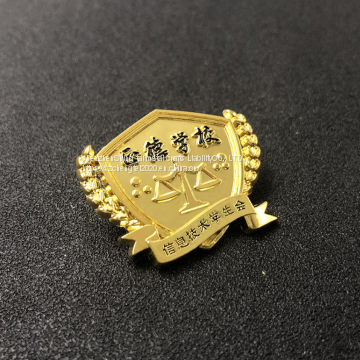 Shenzhen Badge Factory College School Badge Customized Large Quantity and High Quality