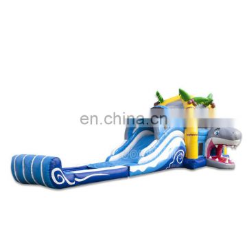 Shark Inflatable Jumping Castles Water Slides Kids Bouncy Water Castle With Pool