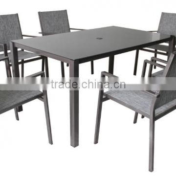 2016 Hot sell Modern outdoor furniture 1+6 table set