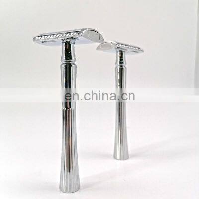 Shaving kit barber razor Metal handle double edge shaving private label reusable safety razor