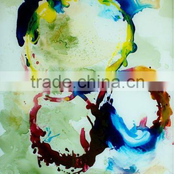 3 Circles Vivid Color Glass Painting Pictures