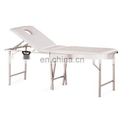 QFP-M5016 PU Leather Stainless Steel Folding Portable Massage Tables & Beds