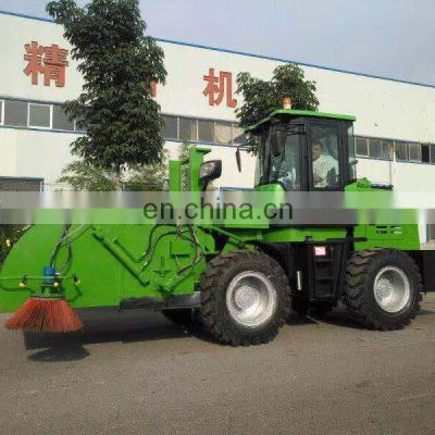 Compact Snow removal equipment Wheel Loader type Street floor road sweeper brushes
