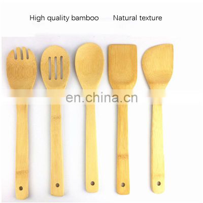 Hot Sale High Quality Eco Friendly Kitchen Bamboo Utensils Spoons Spatula Set