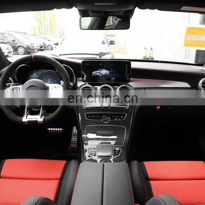 UKISS Carbon Fiber Interior For Mercedes Benz C-Class AMG Line Normal W205 Center Control Carbon Interior Automotive Interior