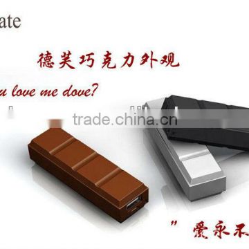 2013 portable popular Chocolate power bank 2600mAh