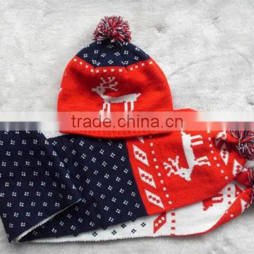 children wholesale animal knitted hat scarf mitten set