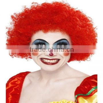 Adults Crazy Clown Wig Unisex Rainbow Curly Afro Fancy Dress Costume Accessory