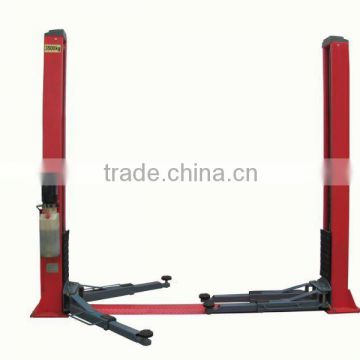 Manual release baseplate two post car lift